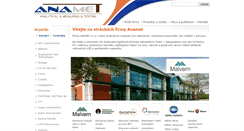 Desktop Screenshot of anamet.cz